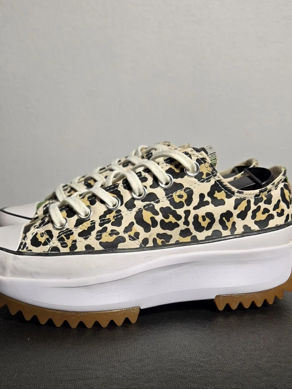 Converse Leopard Print Run Star Hike ox Trainers PlatformWomen Size 7